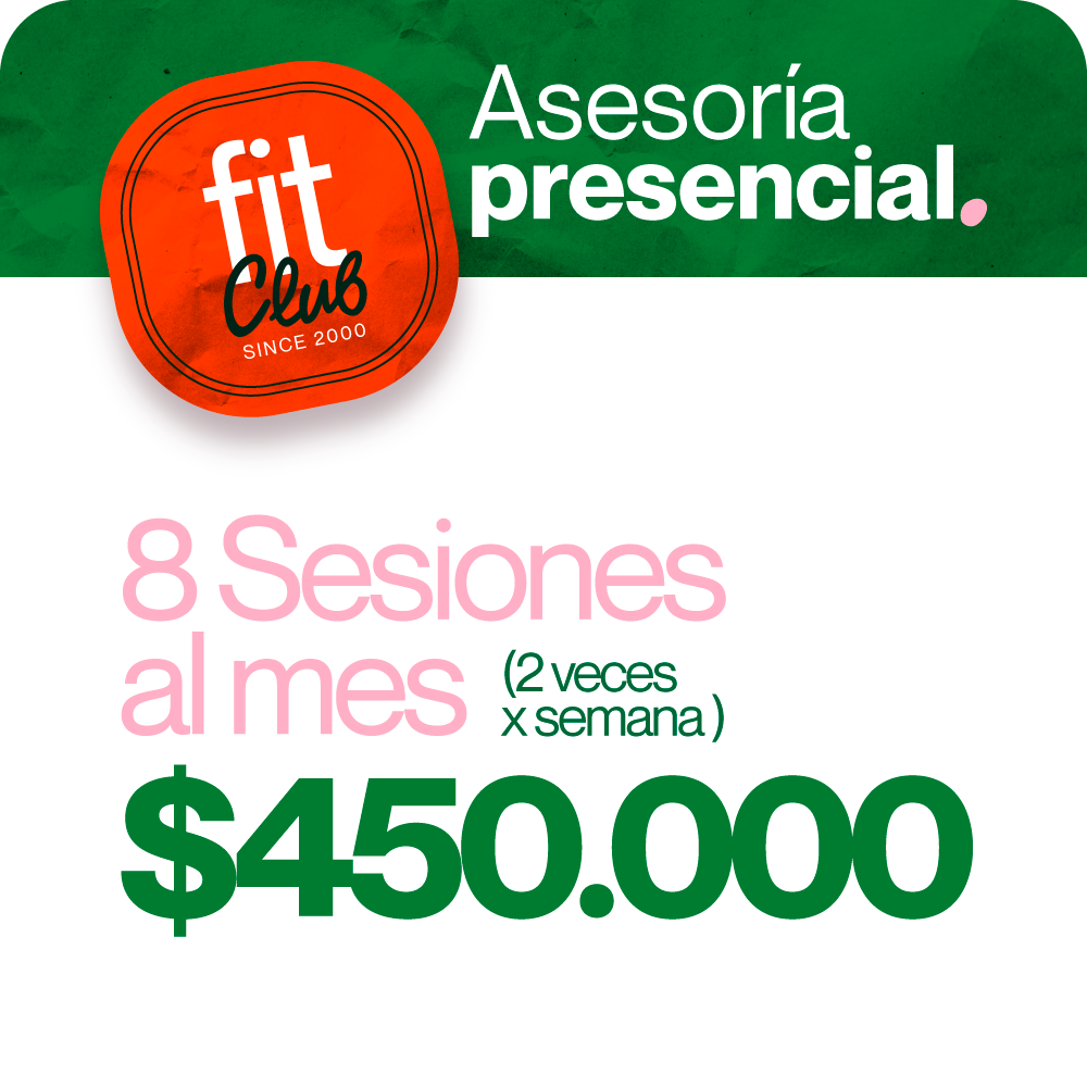 Asesoría Presencial - 8  Sesiones al mes